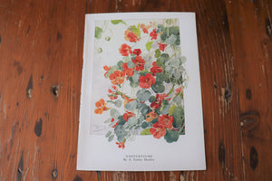 Vintage Botanical Print - Nasturtiums