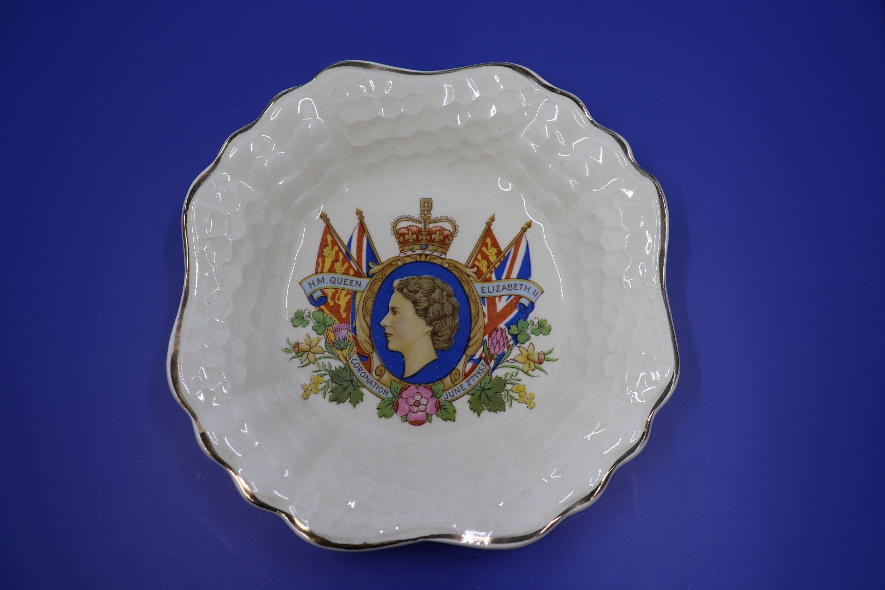 Vintage Coronation of Queen Elizabeth II Dish - J & G Meakin