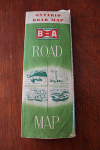 Vintage B-A Ontario Road Map