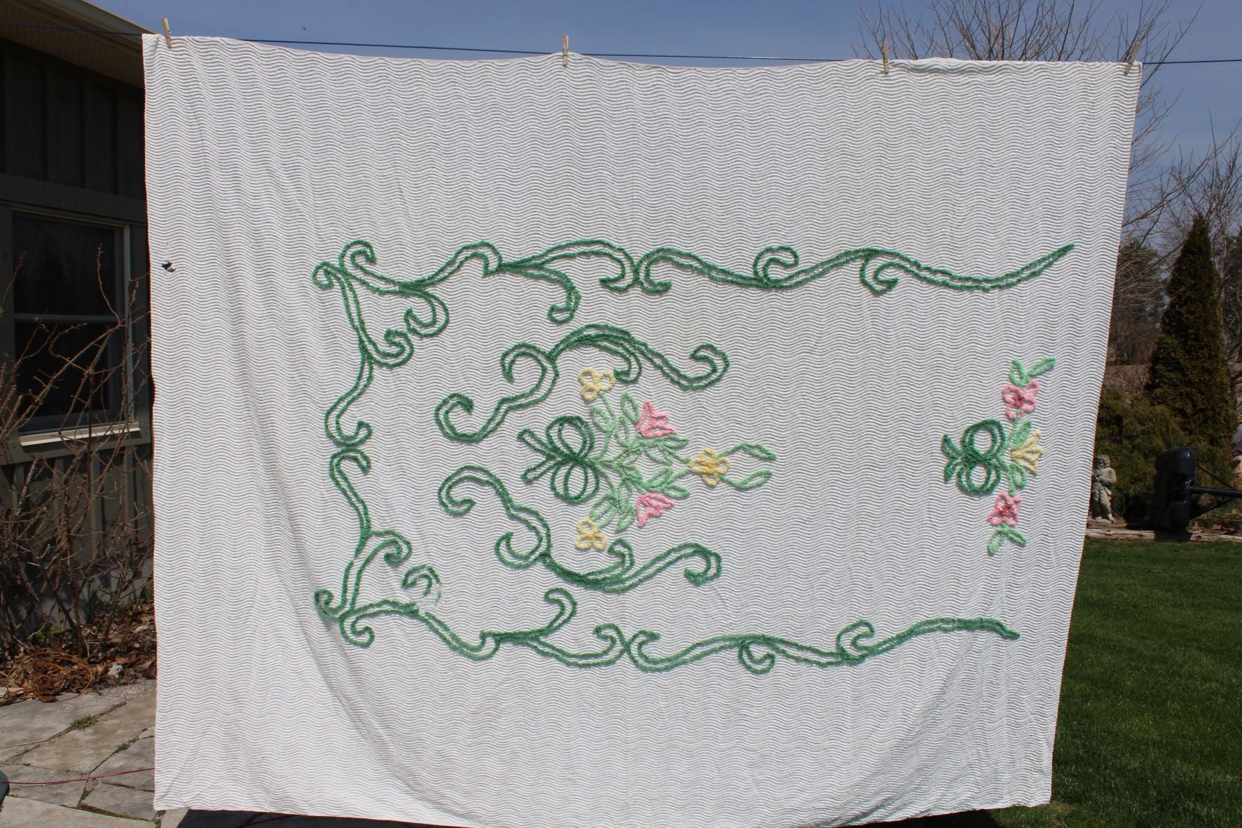 Vintage Chenille Bedspread