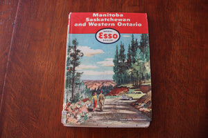 Vintage Esso Manitoba, Saskatchewan and Western Ontario Road Map 1954