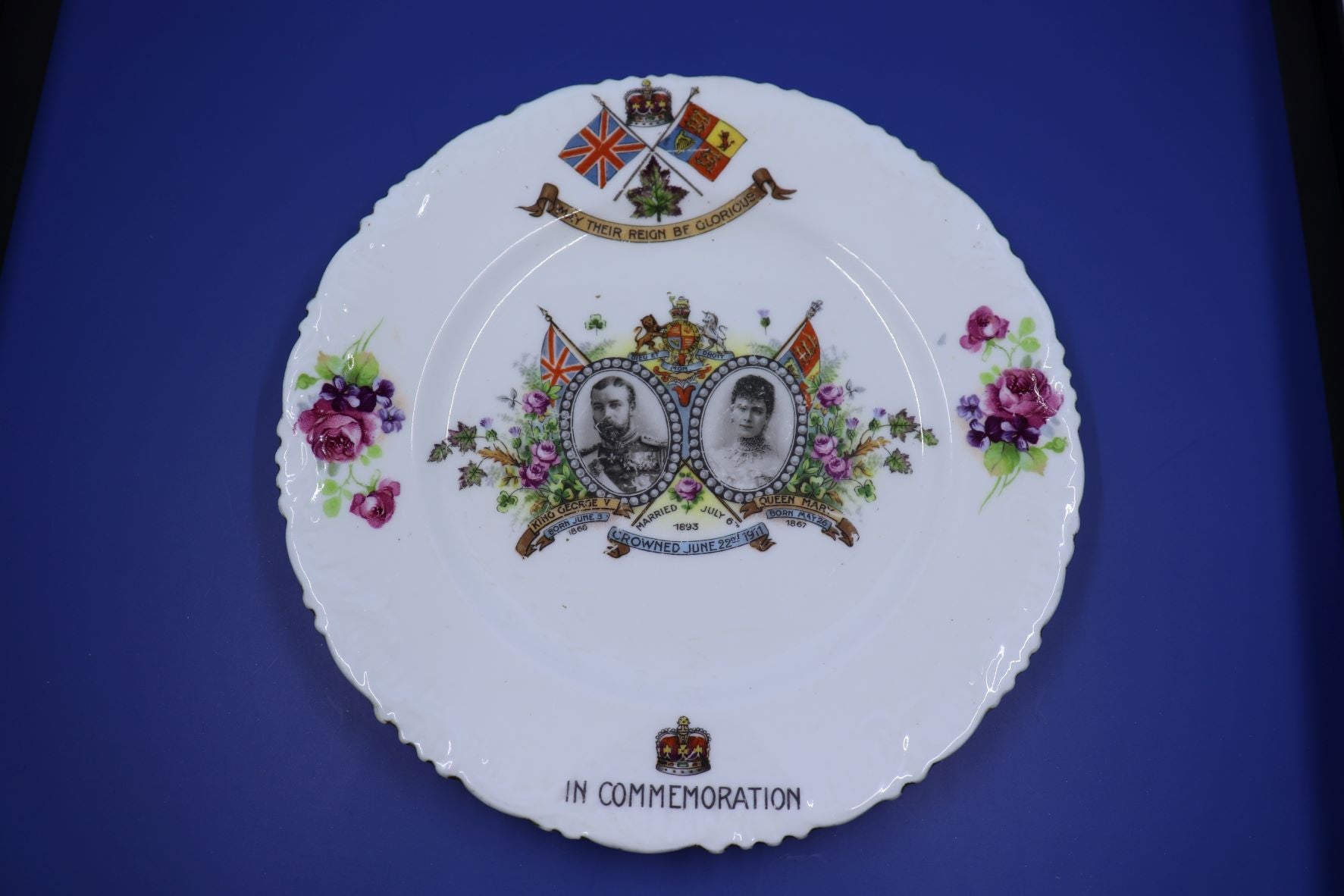 Coronation of King George V and Queen Mary Commemorative Plate