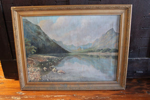 Vintage Scenic Painting - Signed