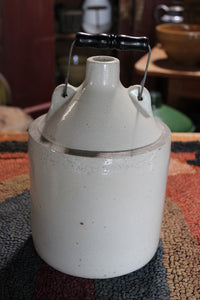 Vintage Stoneware Jug/Crock With Wire Handle