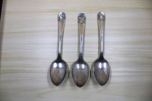 Vintage Set Of 3 Silver Plate Spoons