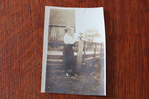 Vintage Photograph - Woman With Dachshund Dog