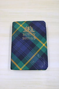 Vintage Miniature Tartanware Book - Burns' Songs - Blue