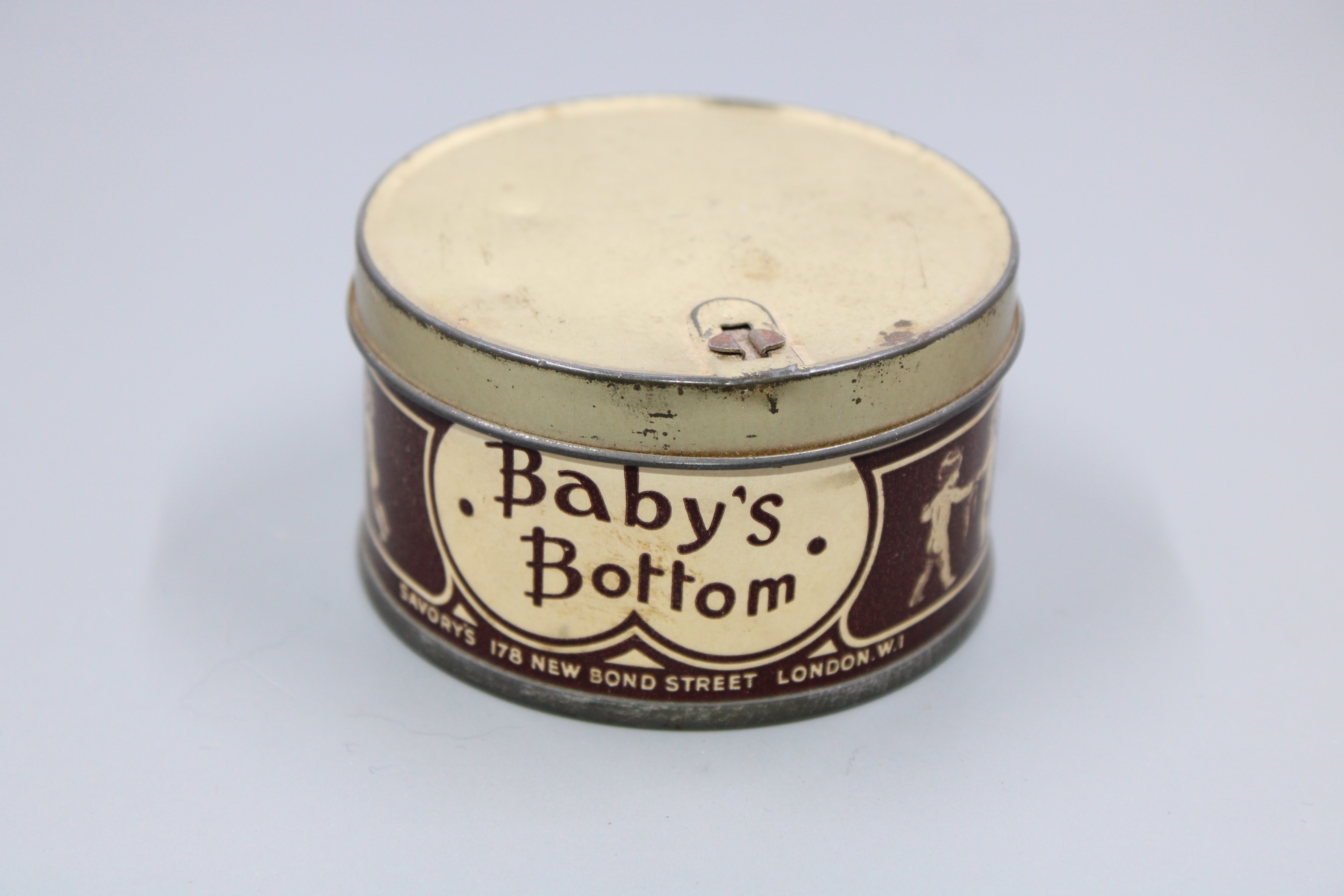 Vintage Baby's Bottom Tin