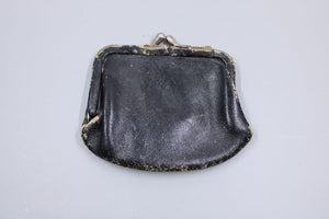 Old Small Black Change Purse