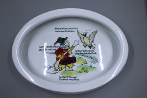 Old Grimwades/Royal Winton Child's Plate - Not for the faint of heart!