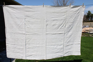 Vintage Hemp Linen Bed Sheet