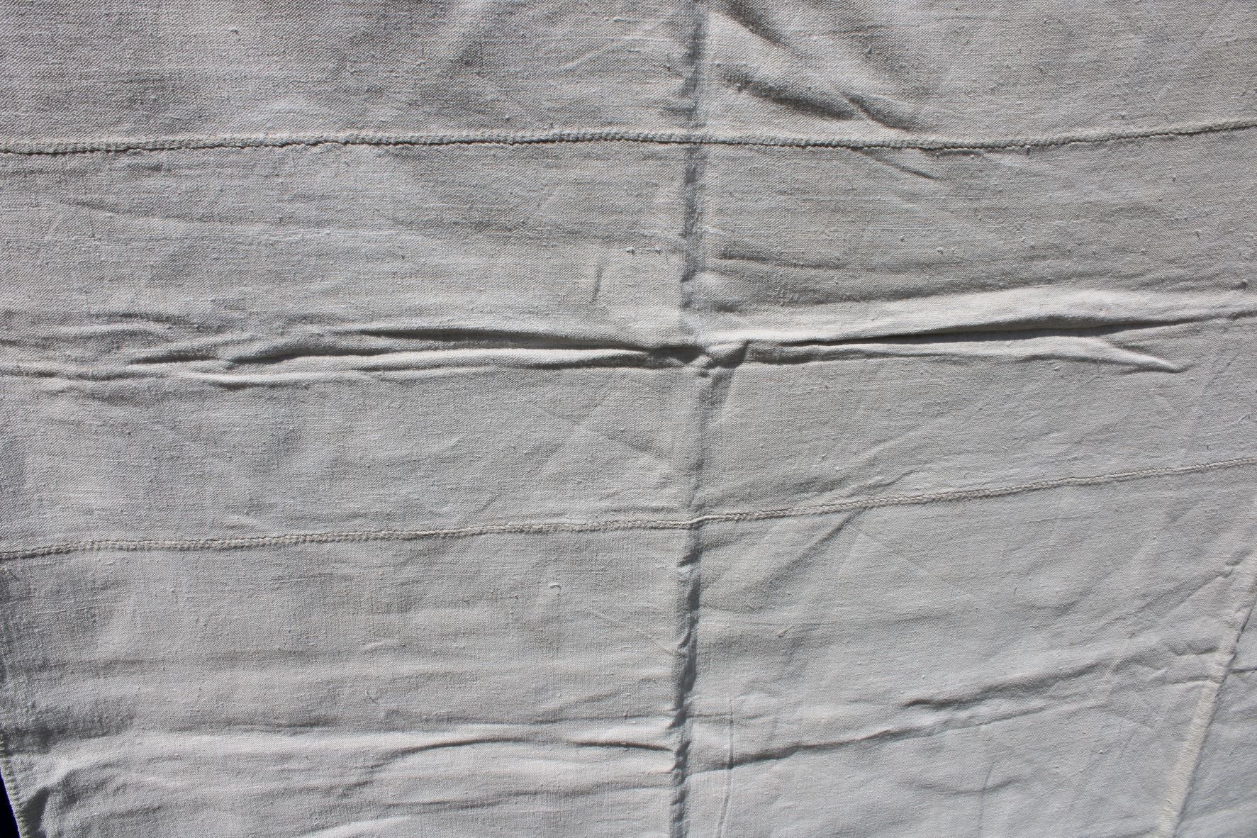Vintage Hemp Linen Bed Sheet