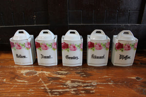 Old Porcelain Spice Set - German