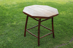 Vintage Old Hickory Style Wooden Side Table