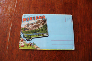 Vintage Souvenir Postcard Folder/Packet - Montana