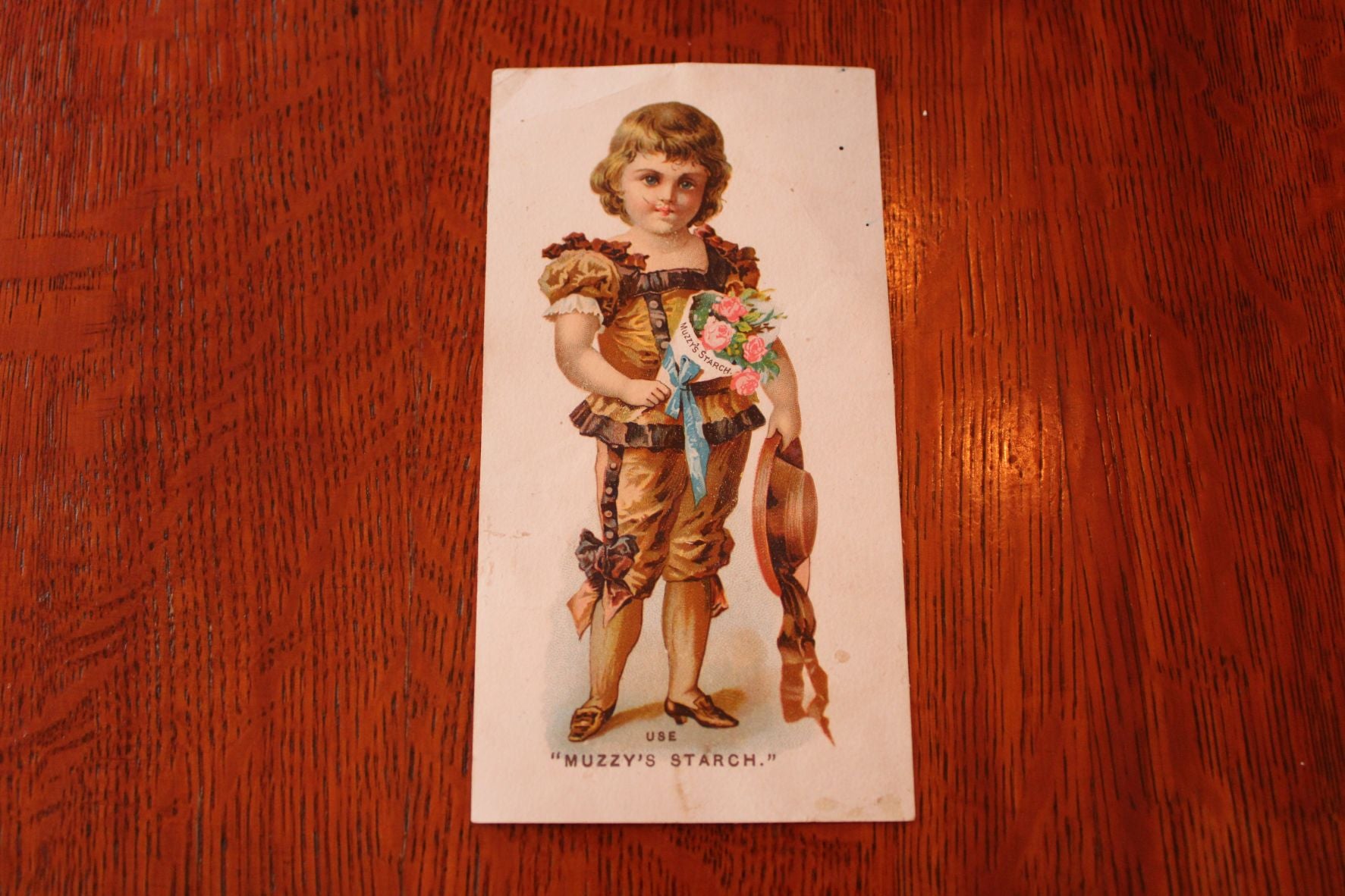 Old Advertising/Trade Card For Muzzy's Starch