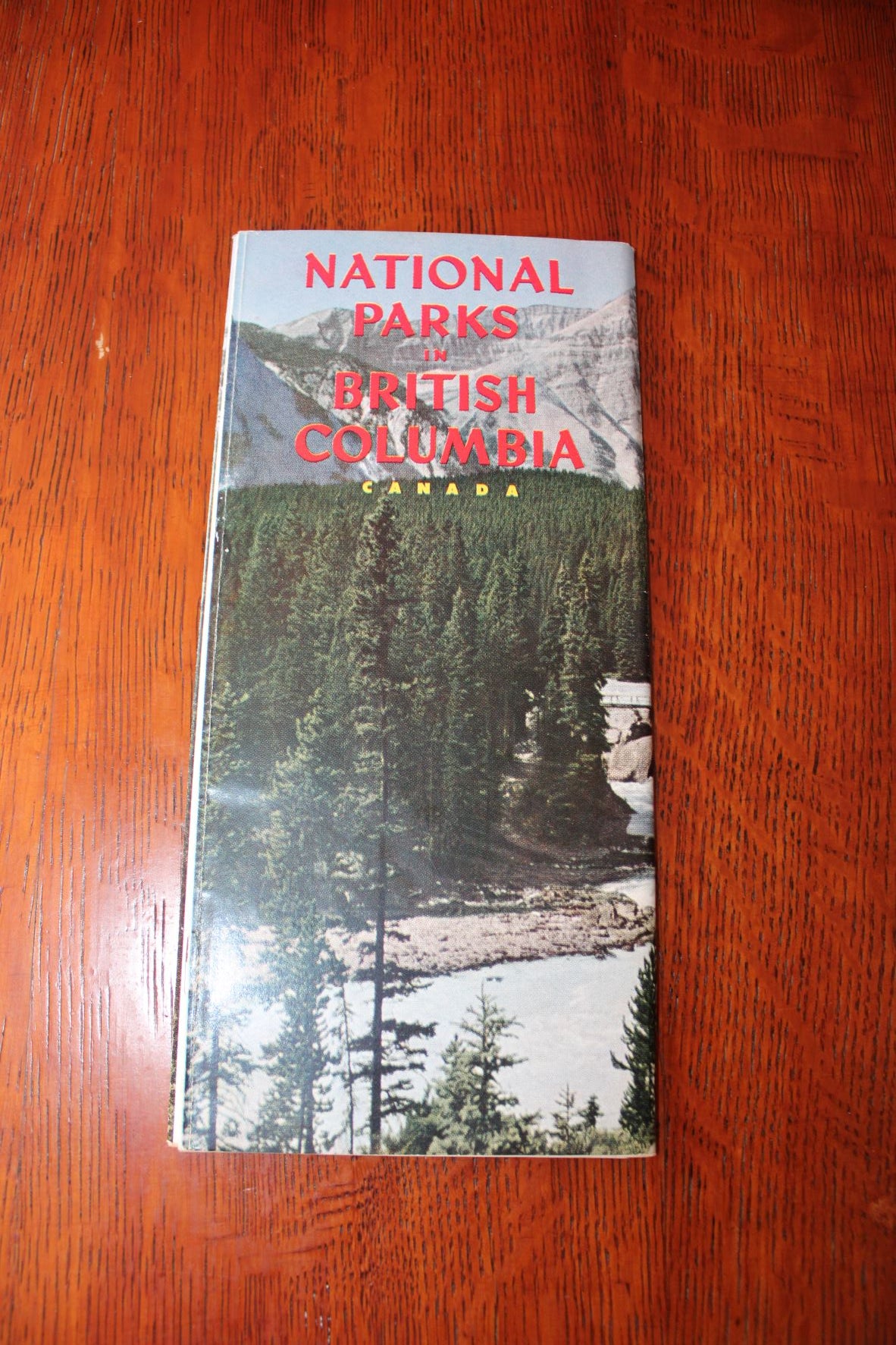 Vintage National Parks of British Columbia Map/Brochure 1951