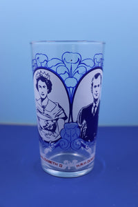 Queen Elizabeth II & Prince Philip Drinking Glass