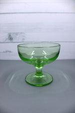 Load image into Gallery viewer, Vintage Green Uranium Glass Footed Sherbert
