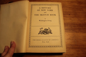 A History of New York and The Sketch Book By Washington Irving
