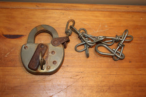 Vintage Large CNR Padlock With Key
