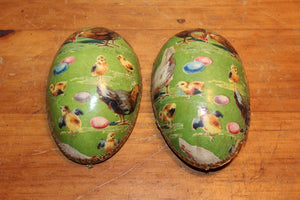 Old Papier Mache Easter Egg Candy Container