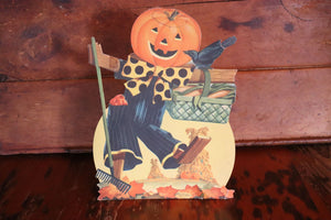 Vintage Cardboard Halloween Decoration