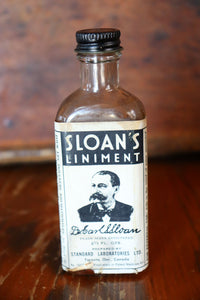 Old Sloan's Liniment Bottle In It's Original Box