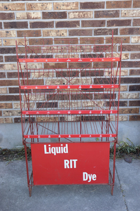 Vintage Liquid RIT Dye Display Stand