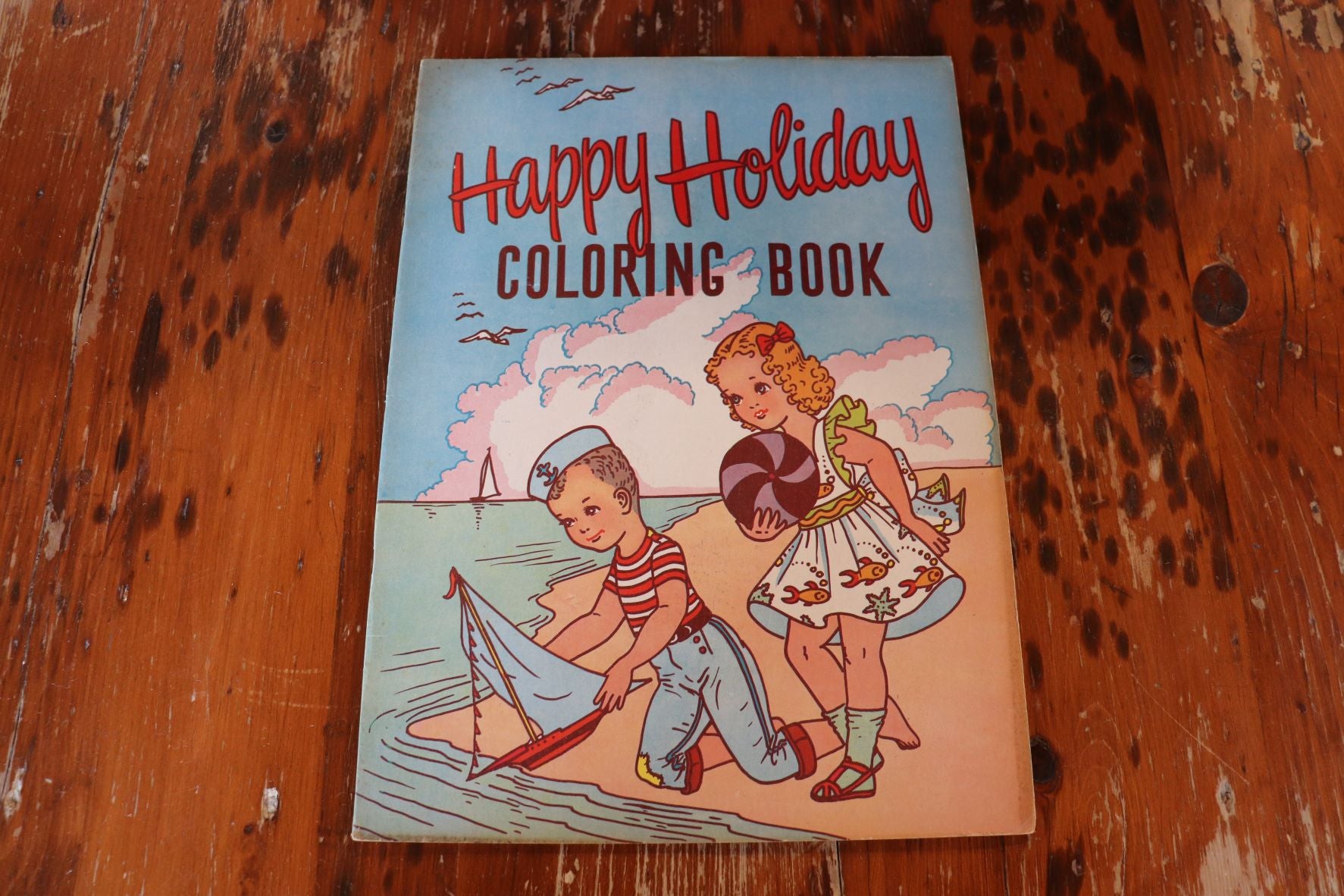 Vintage Large 1940/50's Children's Colouring Book - Never Used