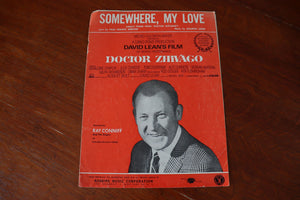 Vintage Sheet Music - Somewhere My Love (Lara's Theme Dr. Zhivago)