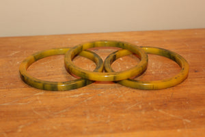 Set of 3 Vintage Bakelite/Catalin Bracelets/Bangles