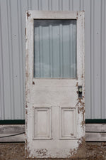 Load image into Gallery viewer, Old Wooden Exterior Door With Window
