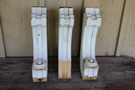 Load image into Gallery viewer, Set of 3 Vintage Wooden Corbels
