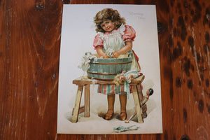 Victorian Print - Washing Day