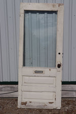 Load image into Gallery viewer, Old Wooden Exterior Door With Window
