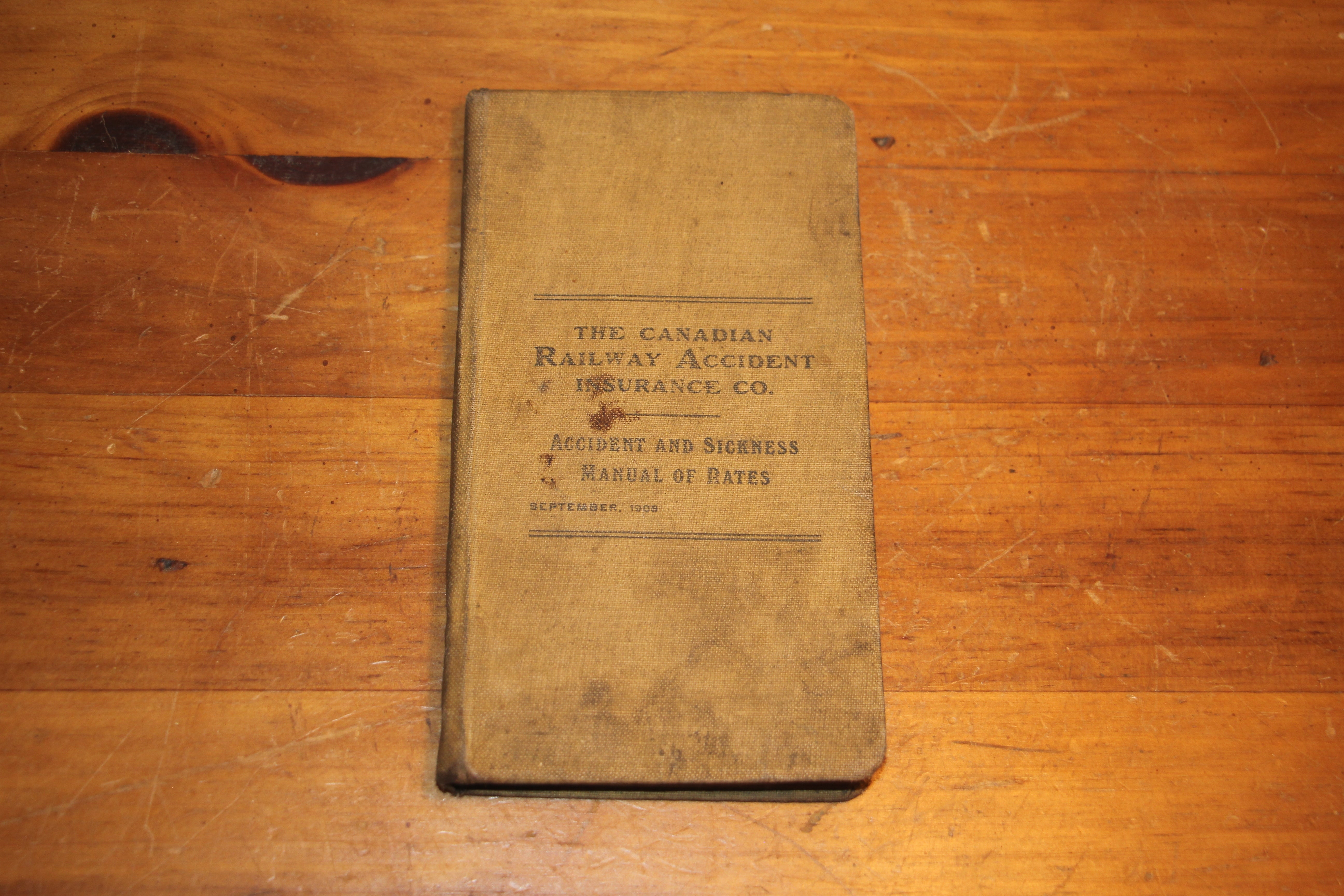 Canadian Railway Accident Insurance Co. Manual 1908