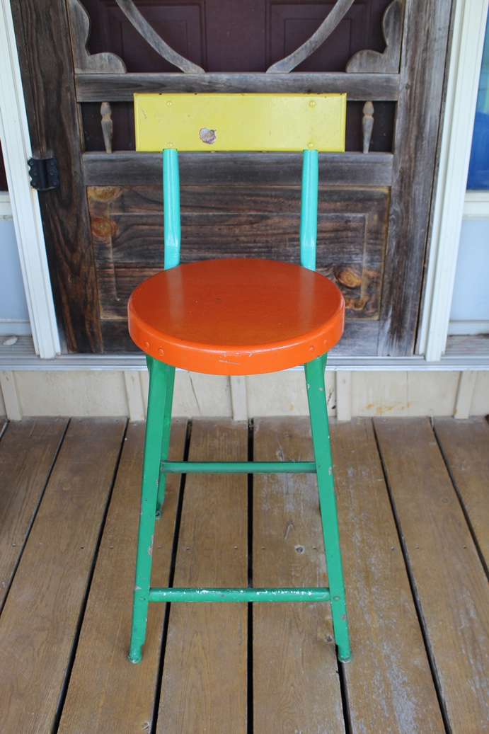 Vintage Metal Kitchen Chair - Great Colours!