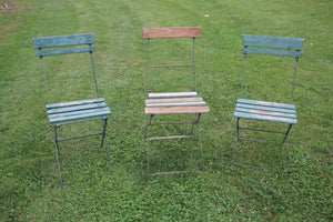 Vintage Folding Bistro Chairs