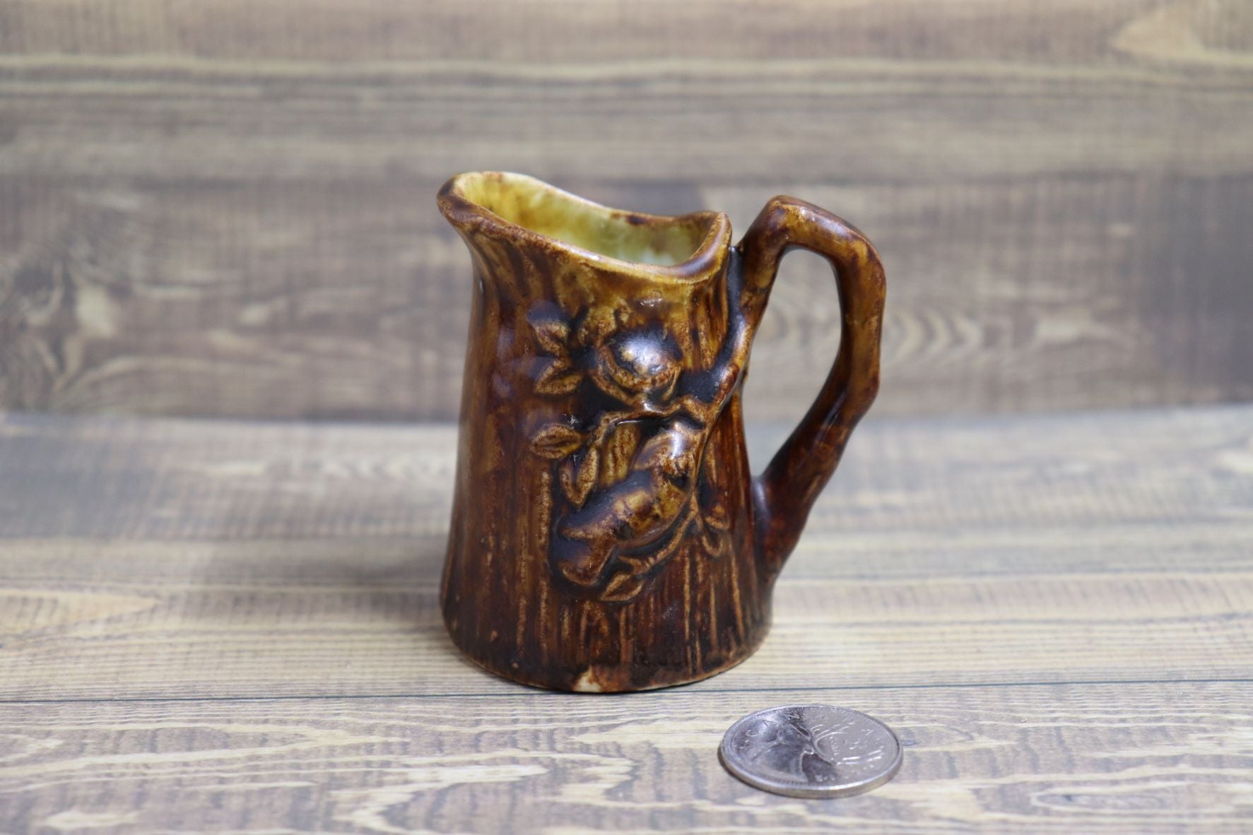 Vintage Small Faux Bois Style Creamer