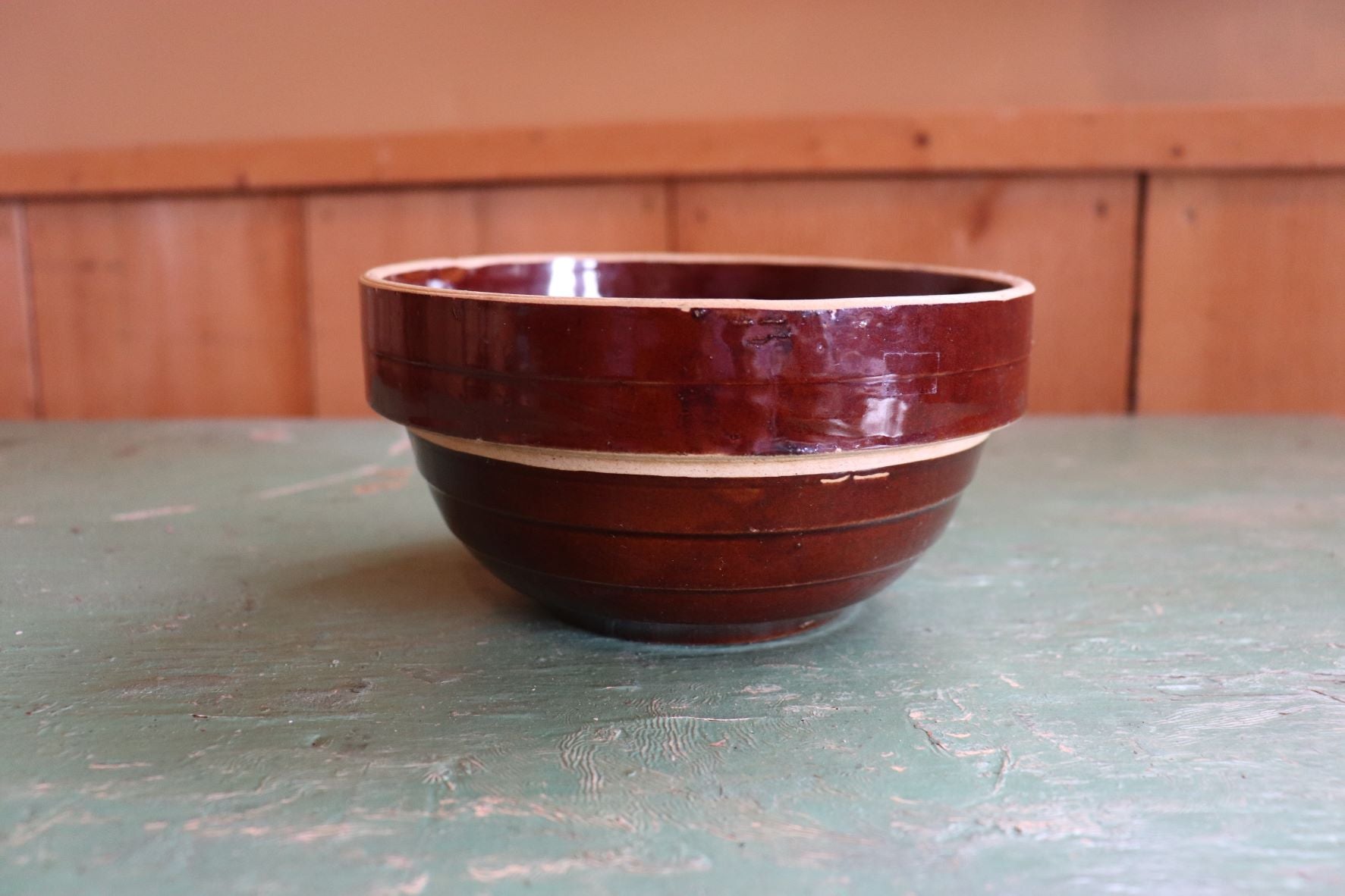 Vintage Smaller Size Brown Pottery Bowl