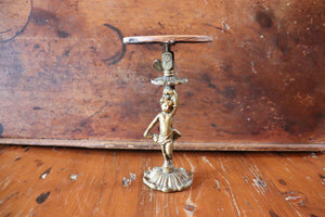 Vintage Small Brass Figural Stand