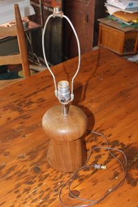 Vintage/Retro Wooden Lamp Base - Teak?