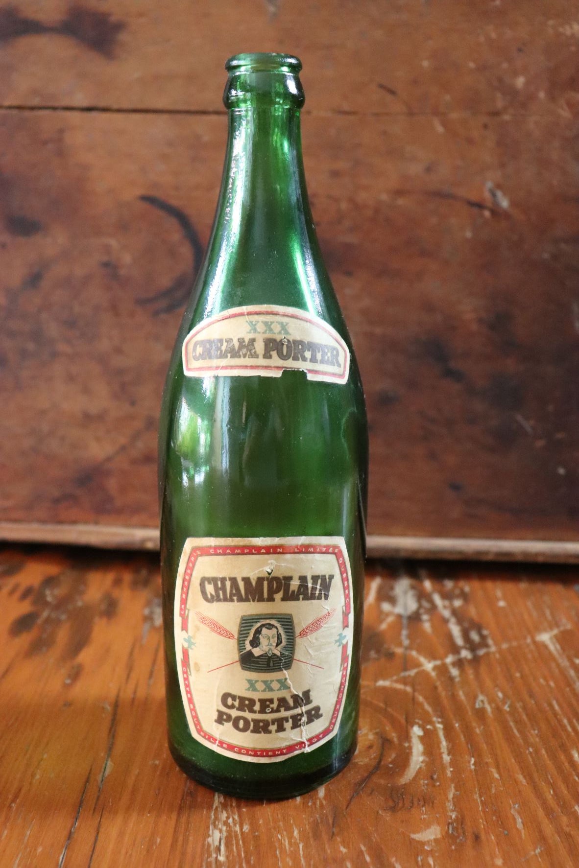 Vintage Champlain Cream Porter Bottle