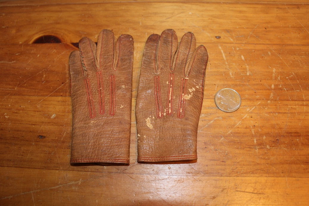 Antique Child's Leather Gloves