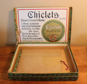 Old Chiclet's Advertising Display Box