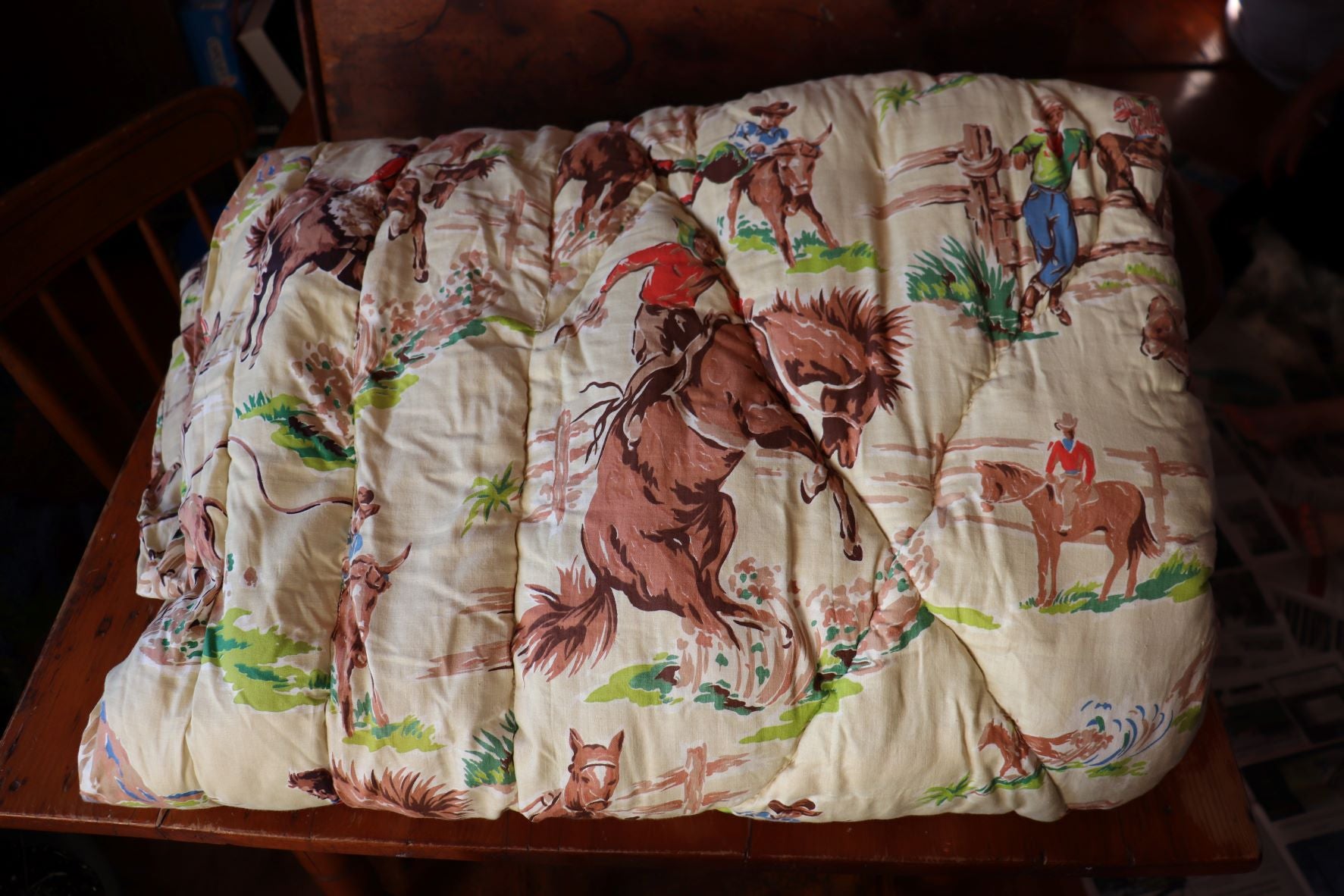 Vintage/Retro Cowboy Comforter