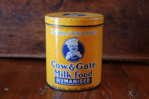 Vintage Cow & Gate Milk Food Humanised Tin