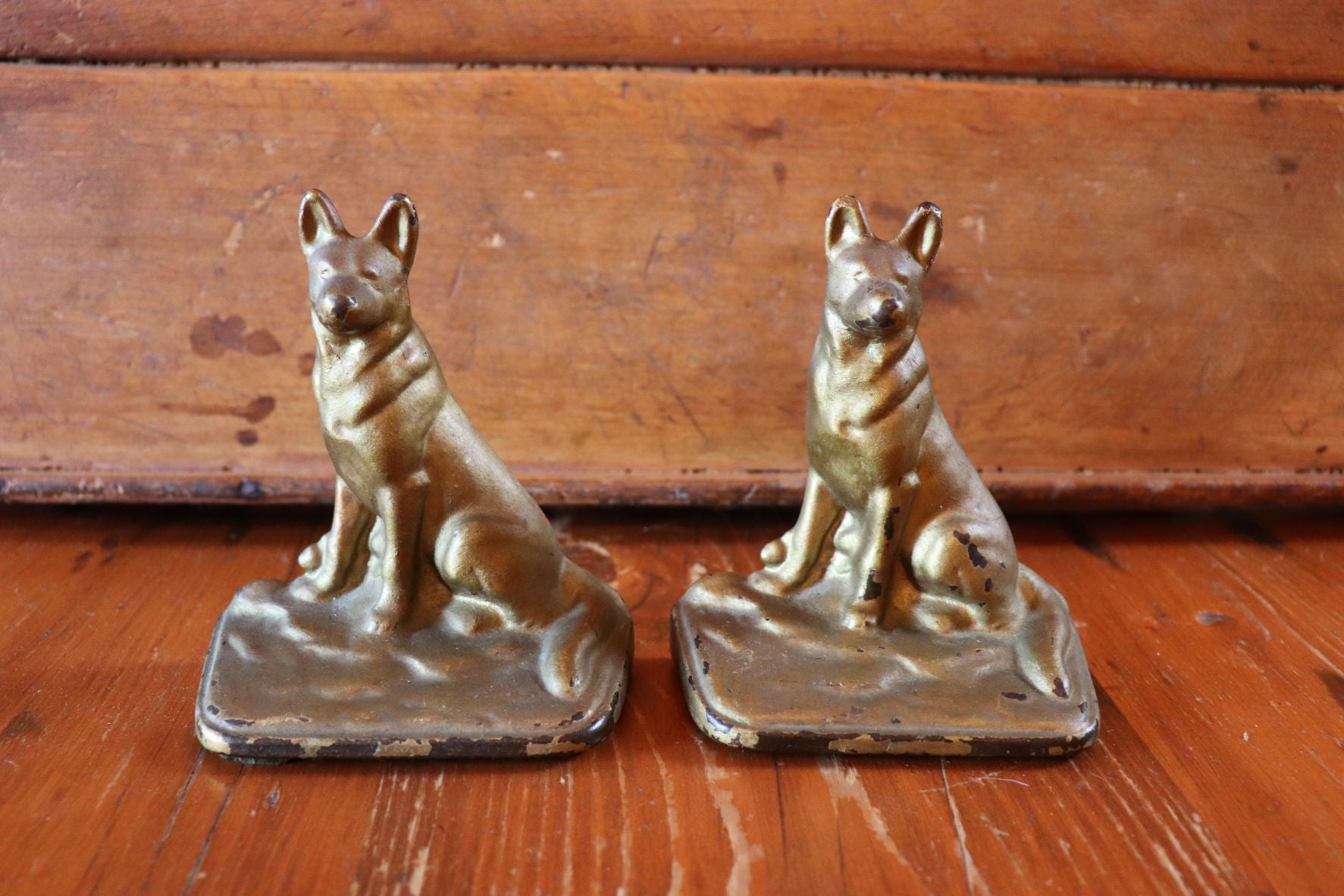 Vintage Pair of Dog Bookends