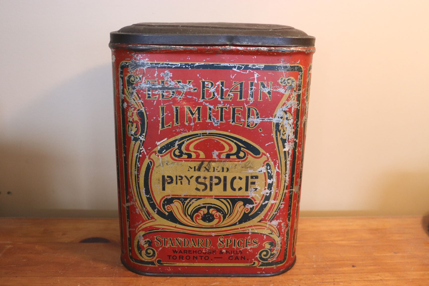 Vintage Eby Blain Spice Tin